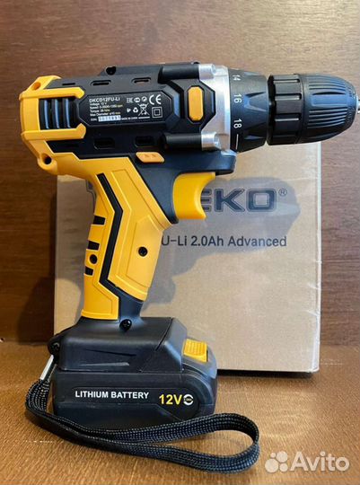 Аккумуляторная дрель шуруповерт Elitech да-12v