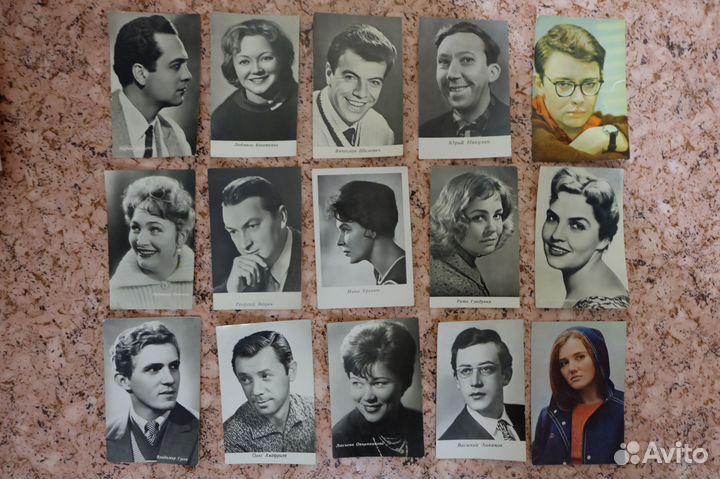 Открытки с советскими актерами