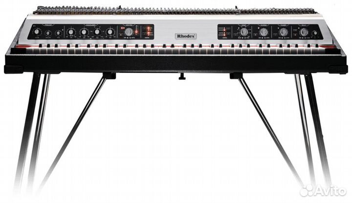 Rhodes MK8 Piano Silver Sparkle Hood with Silver F