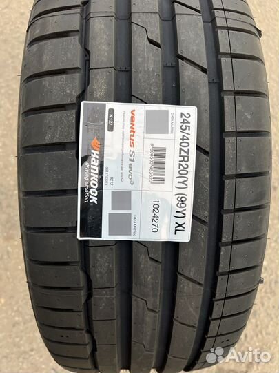 Hankook Ventus S1 Evo 3 K127 245/40 R20 и 275/35 R20 99Y