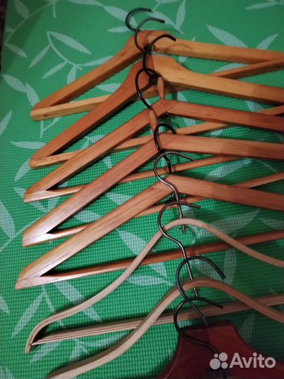 Вешалки плечики деревянные СССР винтаж 9 шт разные