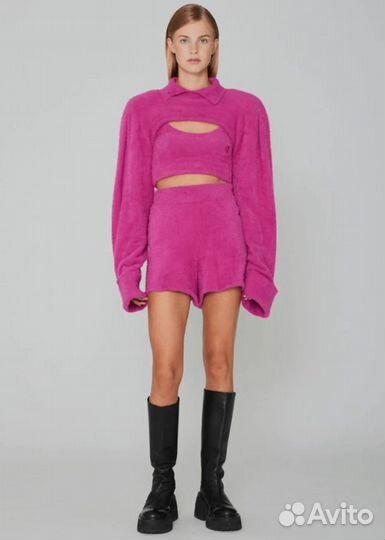 Rotate Birger Christensen Knit Top in Pink