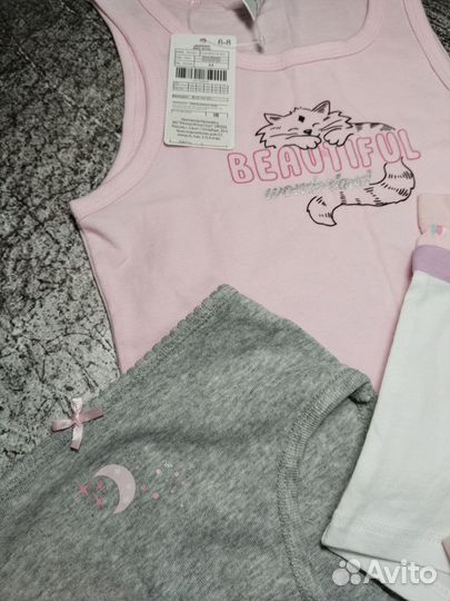 Детские нижнее белье микс на девочку 5-7 лет