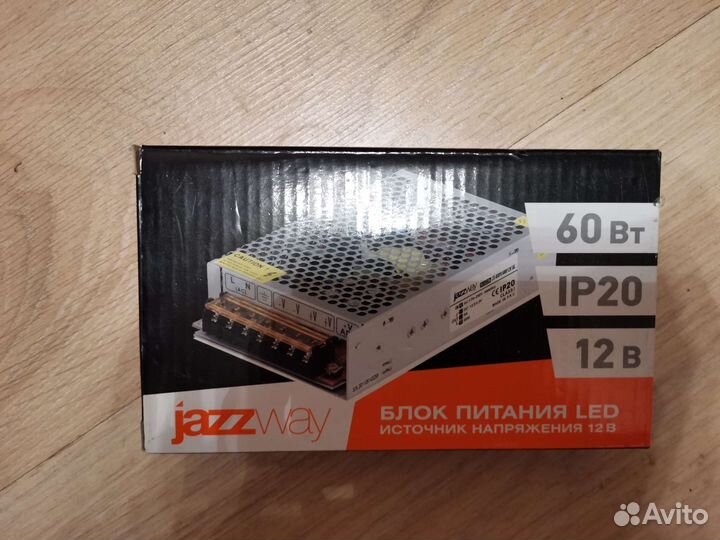 Блок питания 12V, 60W, 5A