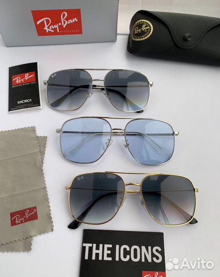 Очки ray ban aviator авиаторы прозрачные