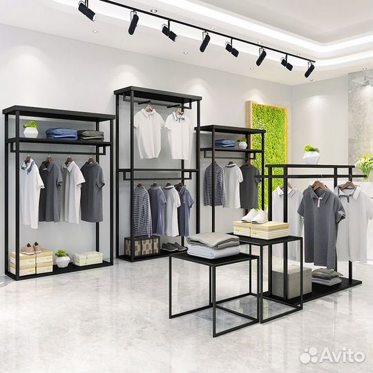Оборудование для магазина одежды в стиле лофт