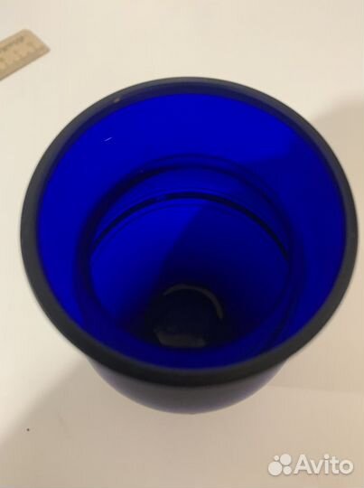 Ваза кобальтовое стекло 1950г