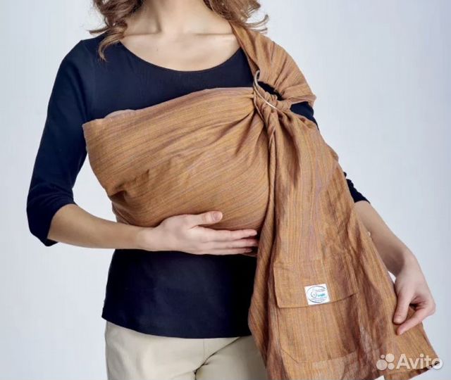 Слинг из льна на кольцах