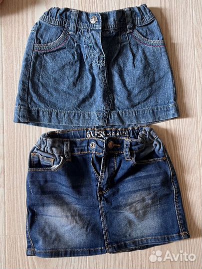 Джинсовые юбки на девочку