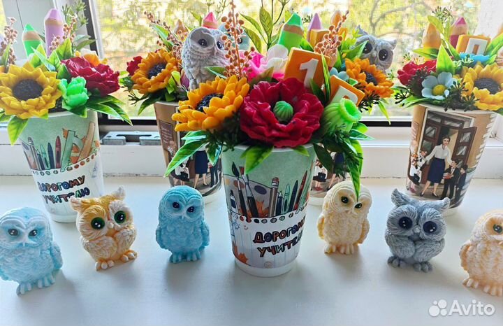 Букеты из мыла на 1 сентября