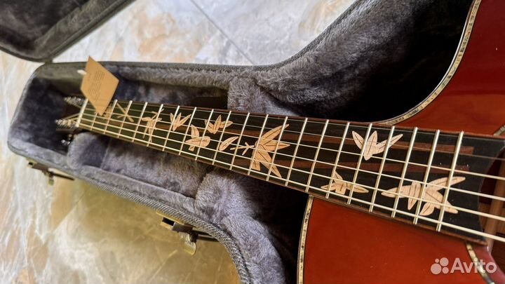 Трансакустическая гитара массив Ели-Cherry Burst