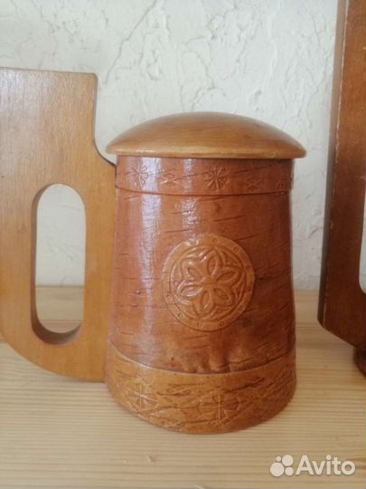 Кружка советская из бересты