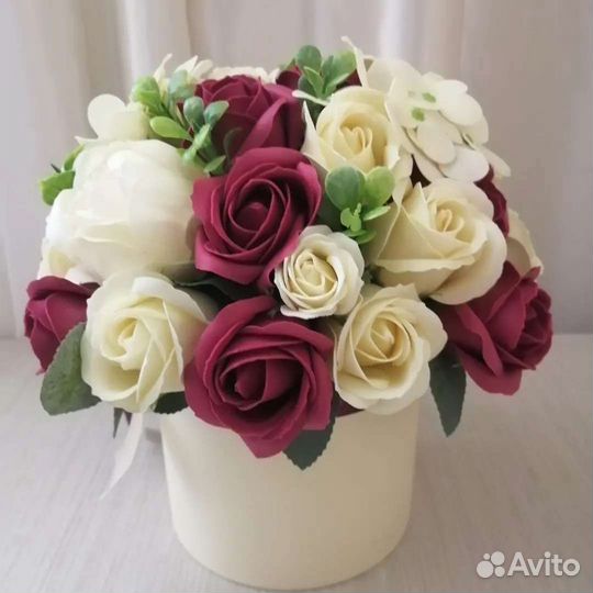 Букет из мыльных роз