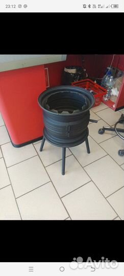 Печь для казана из дисков