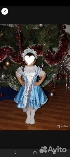 Новогодний костюм для девочки 4-7лет