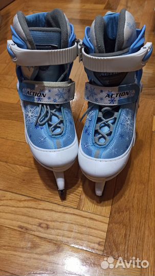 Коньки детские раздвижные р-р 30-33