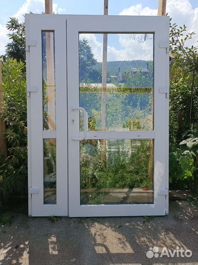 Дверь пвх входная группа 146*205см