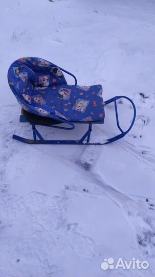 Санки детские с матрасиком