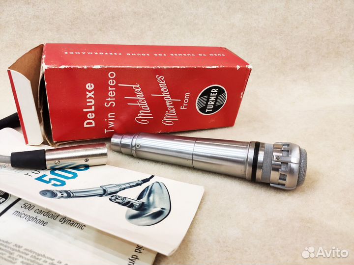 Винтажный микрофон Turner 500 1960-х (Made in USA)