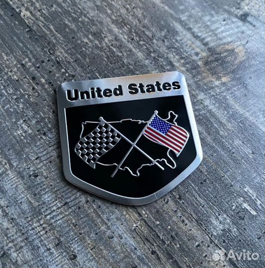 Наклейка шильдик United States на автомобиль