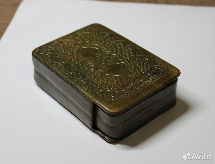 Футляр для игральных карт натуральная кожа СССР