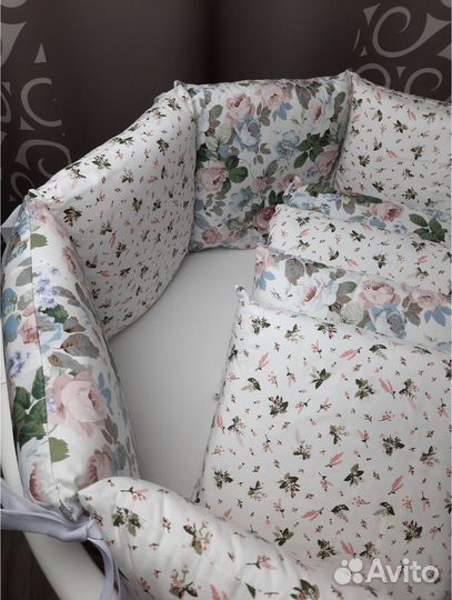 Бортики подушки в детскую кроватку