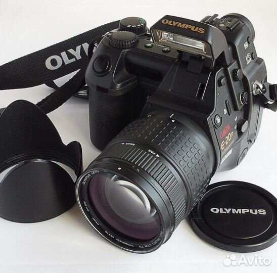 Olympus Сamedia Е-20p+Конвертор+256мб+Сумка+4 бат