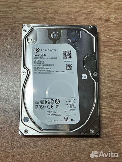 Seagate SAS 8Tb Exos 7E10(ST8000NM003B)