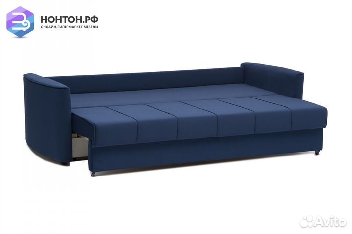 Диван еврокнижка Колибри 3-х местный темно-синий