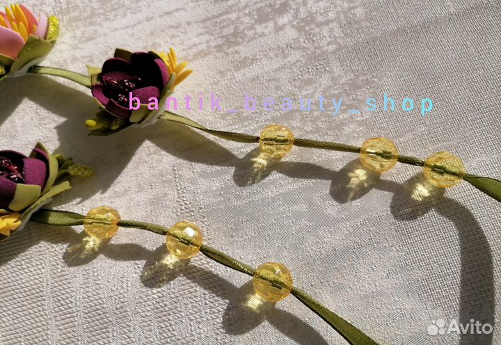 Резинка для волос. Лента в косу