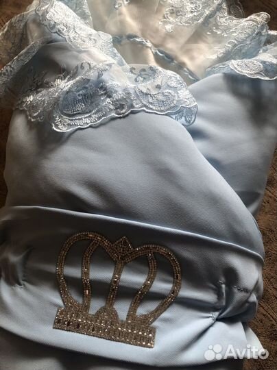 Детский зимний конверт на выписку