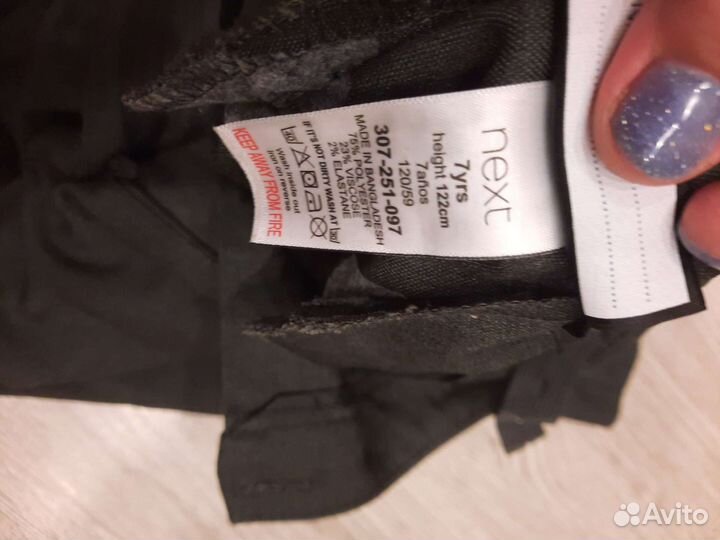 Школьные брюки для девочки 122