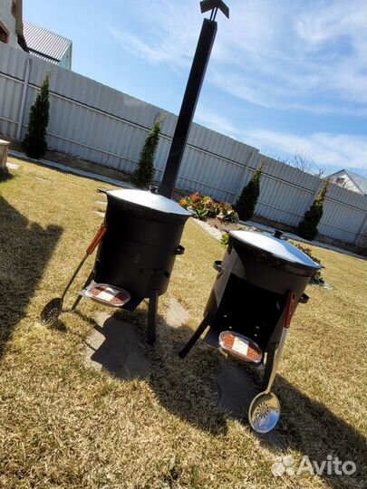 Казан и печка