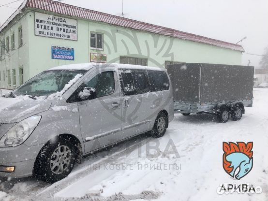 Двухосный прицеп с тентом 150 см для личных дел