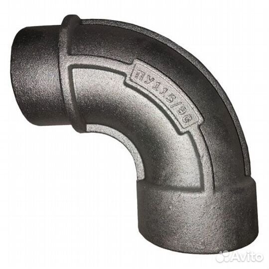 Колено чугунное 90, 115 Патрубок угловой пу 115
