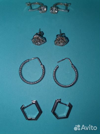 Серебряные серьги