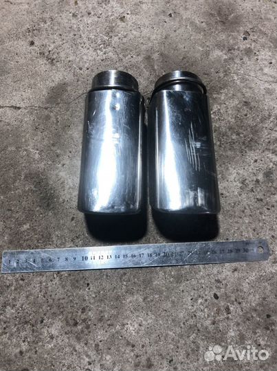 Насадки на глушитель ауди квадрат