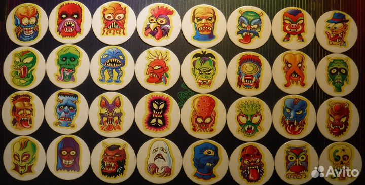 Thriller caps, Полная коллекция, Фишки, кэпсы 90х