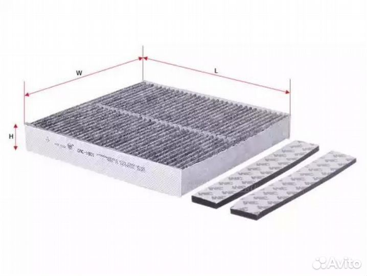 Sakura CAC1801 Фильтр салона угольный