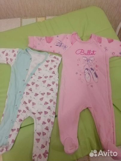 Вещи пакетом на девочку от 3 до 6 мес