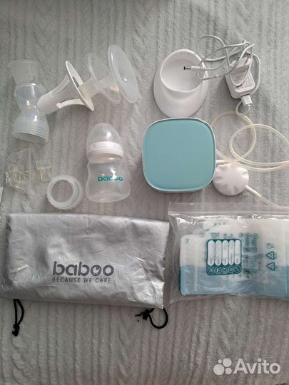 Молокоотсос электрический baboo+пакеты для молока
