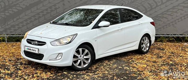 Бампер передний белый Hyundai Solaris
