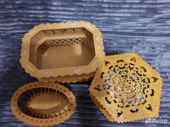 Шкатулка деревянная резная ручная работа