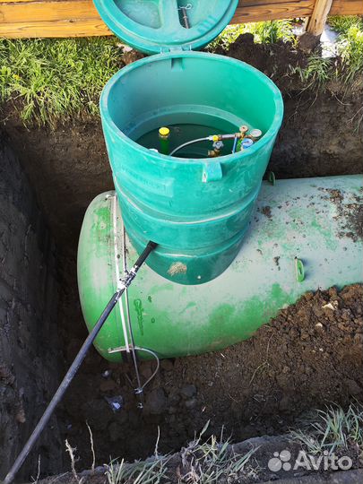 Установка газгольдера. 3200 литров