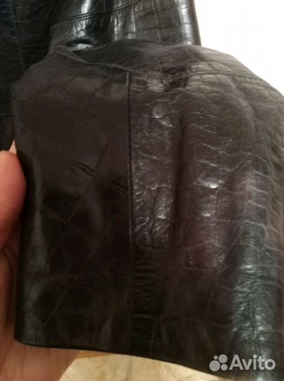 Плащ кожаный утеплённый 44-46р