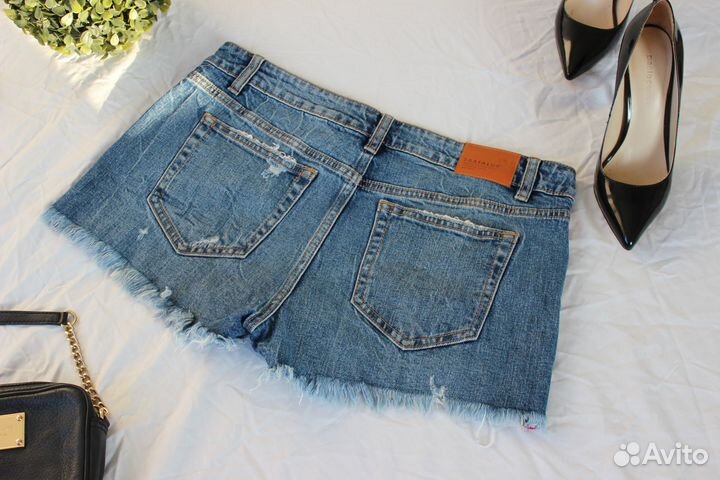 Zara шорты с лампасами 42-44