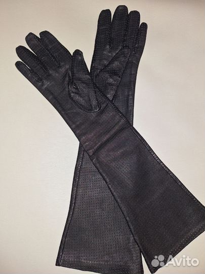 Перчатки длинные кожа 7 р
