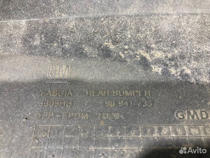 Бампер задний Chevrolet Cruze J305 хетчбэк F16D4