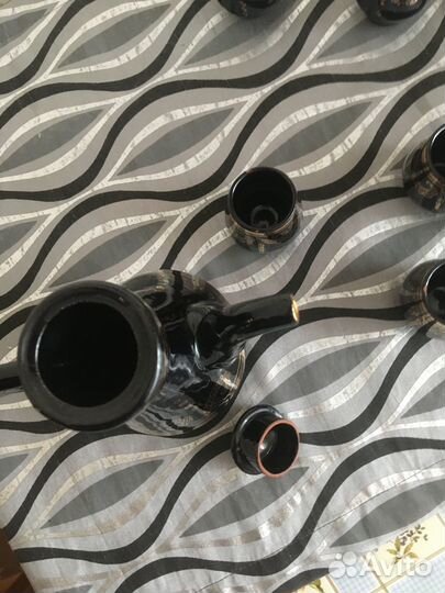 Коньячный набор СССР кобальт с золочением