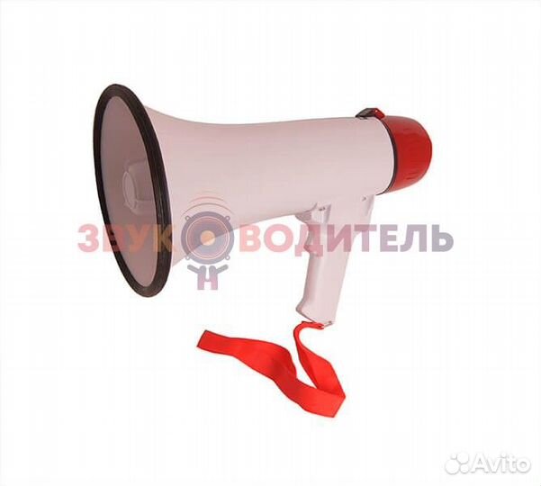 Мегафон рупор с аккумулятором, записью и USB